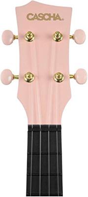 Cascha HH 2288 carbon fiber concert ukelele set roze