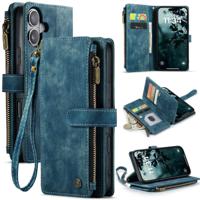 Caseme iPhone 17 PU leren hoesje - portemonnee - Blauw - thumbnail