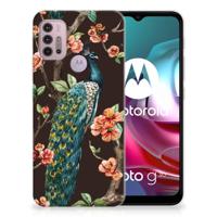 Motorola Moto G30 | G10 | TPU Hoesje | Pauw met Bloemen - thumbnail