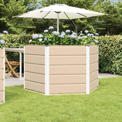 Plantenbak Ivoor 129 x 129 x 75 cm Staal Plantenbak Ivoor 129 x 129 x 75 cm Staal