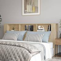 Hoofdbordkast 220x18,5x104,5 cm sonoma eikenkleurig - thumbnail