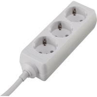 Basetech 1593786 Stekkerdoos 3-voudig Wit Randaarde stekker 1 stuk(s) - thumbnail