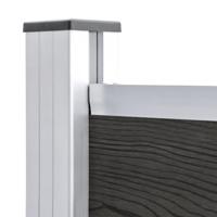 Schuttingpaneel 95x186 cm HKC grijs - thumbnail