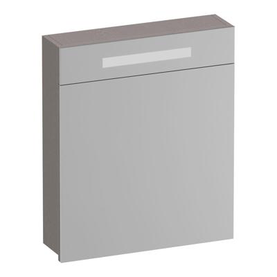 Brauer Promise Spiegelkast - 60 cm - met Verlichting - 1 Linksdraaiende Spiegeldeur - Timber Greige