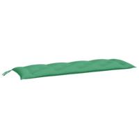 VidaXL Tuinbankkussens 2 st 150x50x7 cm oxford stof groen - thumbnail