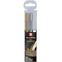 Sakura Gelpen Gelly Roll Mixed - Goud Zilver Wit - 3 stuks - thumbnail