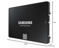 Samsung MZ-77E1T0B 870 EVO SSD, 1 TB, 2.5", SATA3, 6 Gbps, 3D V-NAND, 560/ 550 MB/s, 512MB DDR4 - thumbnail