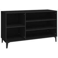 VidaXL Schoenenkast 102x36x60 cm bewerkt hout zwart - thumbnail