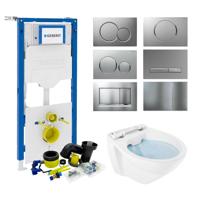 Geberit UP320 Toiletset Compleet | Inbouwreservoir | BWS Design Randloos Wit | Met drukplaat | SET78 - thumbnail