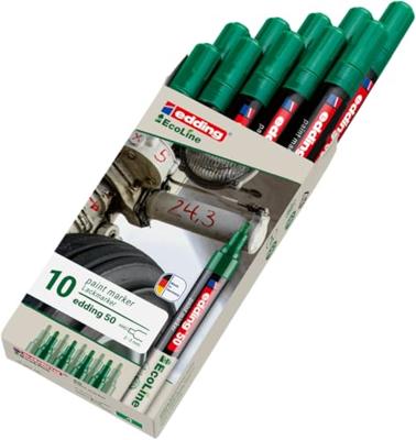 Paintmarker edding 50 eco waterbasis 2-3mm groen | 10 stuks