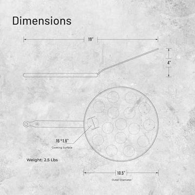 De Buyer Mineral B Element Poffertjespan Ø 27 cm