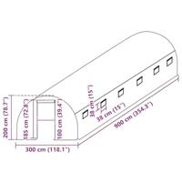 Kashoes vervangend (27 m) 300x900x200 cm groen - thumbnail