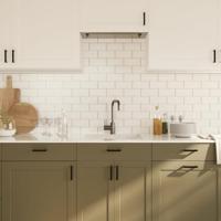 Handvatten 20 st 96 mm roestvrij staal zwart - thumbnail