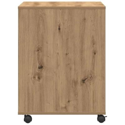 VidaXL Printerstand met opslag artisanaal eikenkleurig 60 x 50 x 67 cm