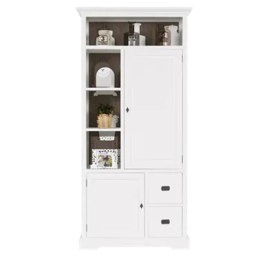 Opbergkast Lakewood - Clear/Mindi Donkerbruin Opbergkast Lakewood - Clear/Mindi Donkerbruin