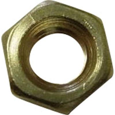TOOLCRAFT 216348 Zeskantmoeren M1.2 DIN 934 Messing 20 stuk(s)