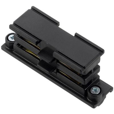3 Fase Spanningsrail Elektrisch Koppelstuk - Rinzu VYRO - Doorverbinder Recht - Zwart