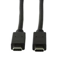 LogiLink CU0128 aansluitkabel, USB 3.1 type C/Gen2 zwart - thumbnail