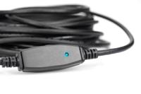 Digitus DA-73106 USB-kabel USB 3.2 Gen1 USB-A stekker, USB-A bus 15.00 m Zwart Afgeschermd, Afgeschermd (dubbel) - thumbnail