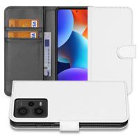 Book Case Hoesje voor de Xiaomi Redmi Note 12 Pro Plus Wit met Pasjeshouder - thumbnail