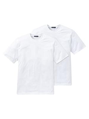 2-pack heren American T-Shirts - Wijd model heren ondershirt katoen - wit en zwart