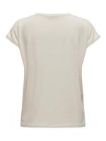 Only Onlclaudia S/s Glitter Stripe Top Jrs 15318422 T-shirt Korte Mouw Cloud Dancer Gold Lurex Stripe - thumbnail