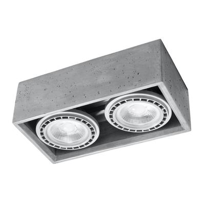 Plafondlamp QUATRO 2 beton