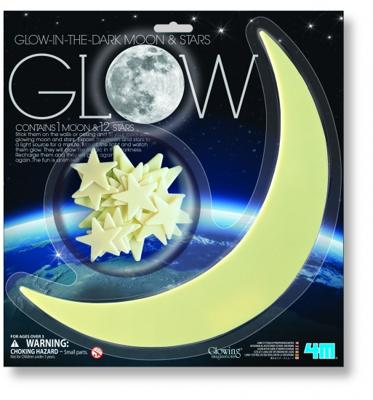 4M Glow in The Dark Pack: Maan en 12 Sterren