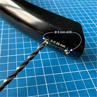 Ass Savers BroTector Reflective Red Spatbord flap - Zwart - thumbnail