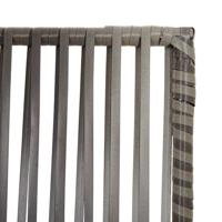 Kamerscherm 3 panelen poly rattan grijs - thumbnail