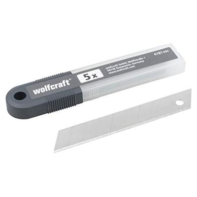 Wolfcraft Afbreekmessen | In box | 18mm | 5 stuks - 4181000 Wolfcraft Afbreekmessen | In box | 18mm | 5 stuks - 4181000