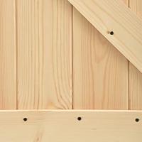 Schuifdeur met beslag 95x210 cm massief grenenhout - thumbnail