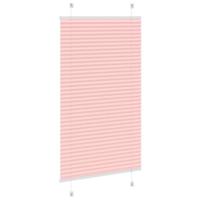 Pliss rolgordijn 75x100 cm stofbreedte 74,4 cm polyester roze - thumbnail