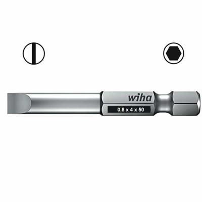 Schroefbit plat 50mm 4 x 0.8 mm voor schroeven van inbouwdozen elektra