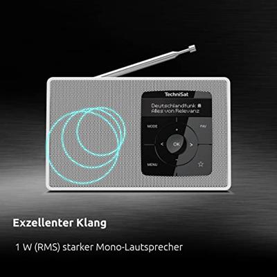 TechniSat DIGITRADIO 2 Radio DAB+, VHF (FM) DAB+, FM, Bluetooth Wekfunctie Wit