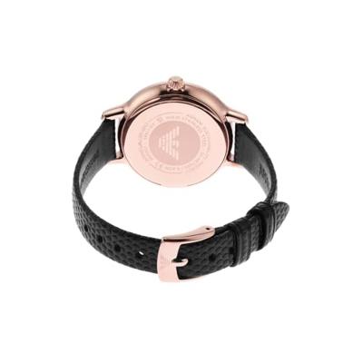 Emporio Armani AR11485 Horloge Cleo staal-leder rosekleurig-zwart 32 mm