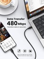 UGREEN 10306 USB-kabel USB 2.0 USB-C stekker, USB-C stekker 2 m Zwart - thumbnail