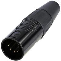 Rean AV RC5M-B XLR-connector Stekker, recht Aantal polen: 5 1 stuk(s) - thumbnail