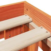 Bedframe zonder matras massief grenenhout wasbruin 140x200 cm - thumbnail