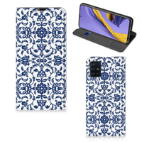 Samsung Galaxy A51 Smart Cover Flower Blue - thumbnail