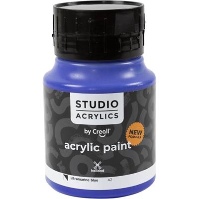 Creall Studio Acrylverf, semi-dekkend, ultramarine blue (42), 500 ml/ 1 fles Creall Studio Acrylverf, semi-dekkend, ultramarine blue (42), 500 ml/ 1 fles