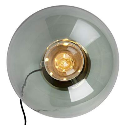 QAZQA Art deco tafellamp messing met groen glas - Pallon