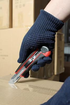 WEDO 78418 Wedo Profi-Cutter, AUTO-LOAD , 18 mm - nr. 78418 zwart/rood 1 stuk(s) - thumbnail