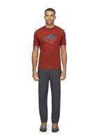 Rab Crimp Reflection T-Shirt Heren Tuscan Red L - thumbnail