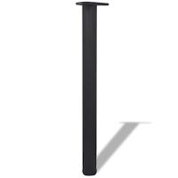 VidaXL Tafelpoten in hoogte verstelbaar zwart 710 mm 4 st - thumbnail