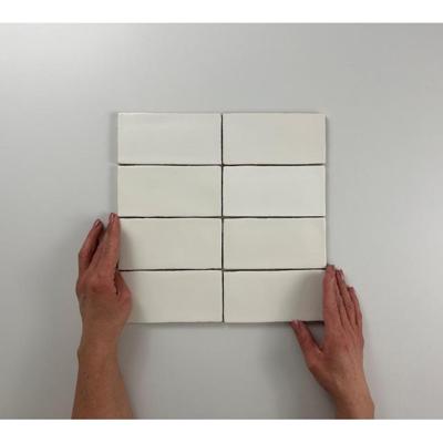 Wandtegel Atlas White Mate 7.5x15 cm Mat Wit J-Stone
