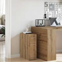 Apothekerskast artisanaal eikenkleurig 20 x 45.5 x 60 cm - thumbnail