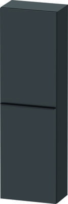 Hoge Kast Duravit D-Neo Kolomkast Wand 132 cm Rechtsdraaiend Mat Grafiet Duravit