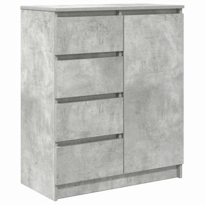 Dressoir met lades 71x35x84 cm spaanplaat betongrijs - thumbnail