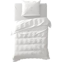 Yellow Taku dekbedovertrek - 1-persoons (140x200/220 cm + 1 sloop) - Linnen / Percal katoen - Wit - thumbnail